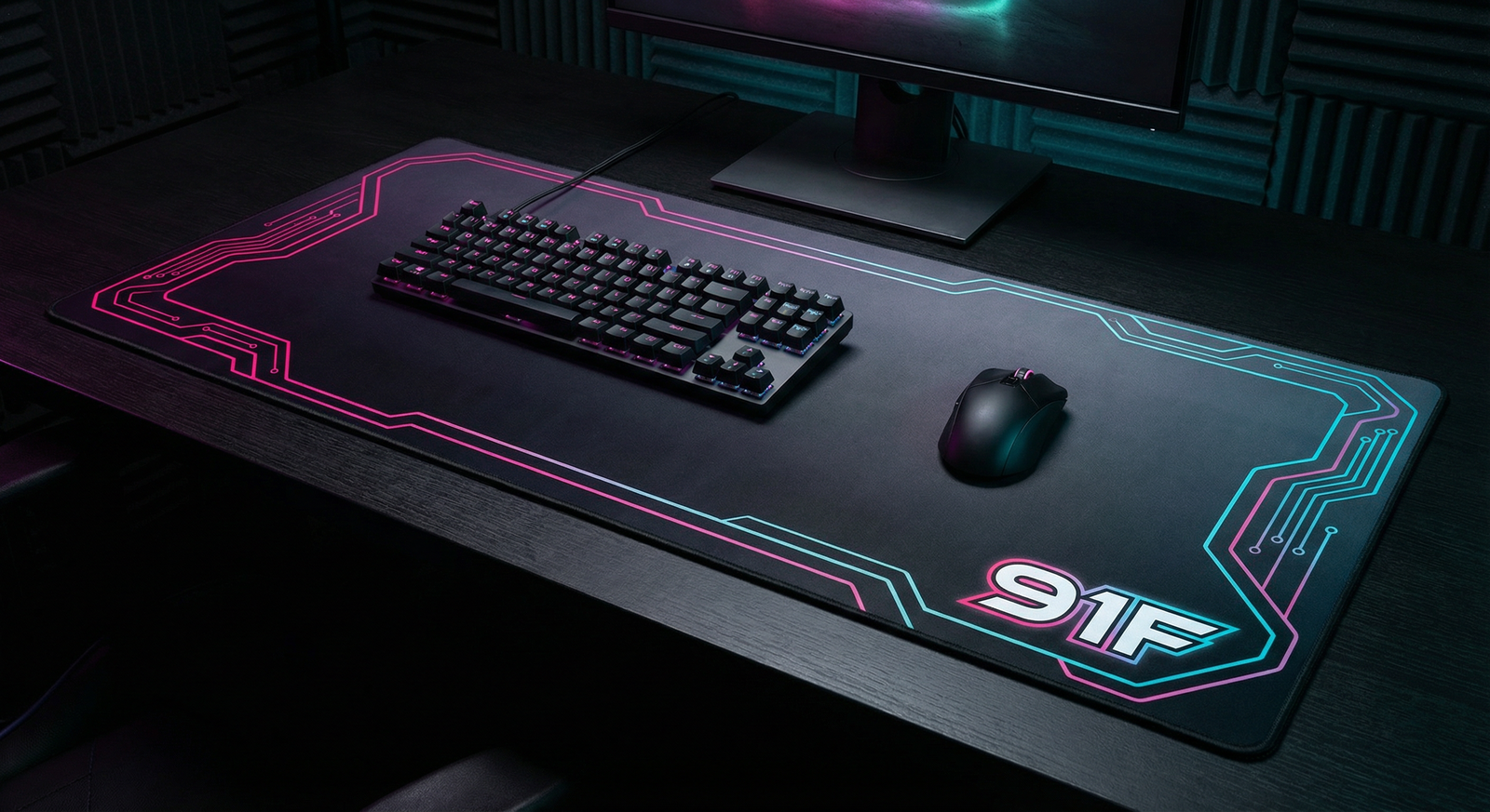 91F Streaming Desk Mat